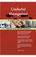 Credential Management A Complete Guide - 2020 Edition