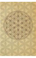 Flower of Life Sacred Geometry: 6" x 9" dotted grid blank 120 pages, journal, notebook or diary