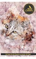 Meow Covers 6x9 Bullet Dot Grit Notebook an Journal -100 Pages