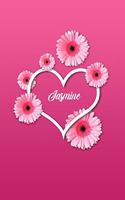Jasmine: Matte Softcover Paperback, 6 X 9 Inch Personalized Notebook Journal with 120 Blank Lined Pages Gift for Girls Teens Women