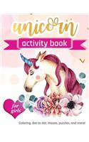 Unicorn Activity Book For Girls