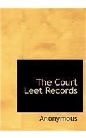 The Court Leet Records: (English)
