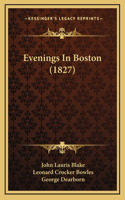 Evenings In Boston (1827)