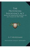 Provincial Insolvency Act