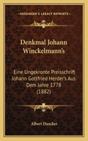 Denkmal Johann Winckelmann's