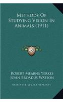 Methods Of Studying Vision In Animals (1911)