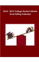 2018-2019 College Student Athlete Goal Setting Calendar