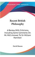 Recent British Philosophy