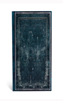Paperblanks Midnight Steel Old Leather Collection Hardcover Ultra Lined Elastic Band Closure 144 Pg 120 GSM