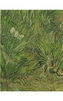 Garden with Butterflies, Vincent Van Gogh. Ruled Journal