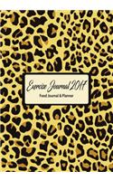 Exercise Journal 2017: Food Journal & Planner: Track A Whole Years Worth of Exercise, Food & Fitness in This Exercise & Workout Notebook, 7 x 10