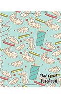 Food Pattern Dot Grid Notebook: Dot Grid Pages