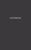Notebook: Half Picture Half Wide Ruled Notebook - Small (5 x 8) inches) - 110 Numbered Pages - Black Softcover