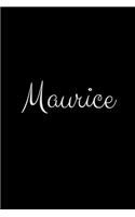 Maurice: notebook with the name on the cover, elegant, discreet, official notebook for notes