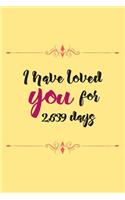 I have loved you for 2,639 days