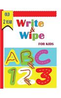 Write and Wipe ABC 123 for kids old 2 year