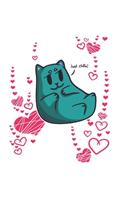 Lazy Cat Notebook: Graph Paper Journal 6x9 - 120 Pages