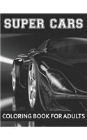 Super Cars Coloring Book For Adults