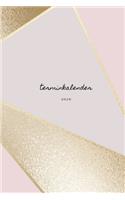 Terminkalender 2020 gold rosa terminplaner