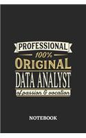Professional Original Data Analyst Notebook of Passion and Vocation: 6x9 inches - 110 dotgrid pages - Perfect Office Job Utility - Gift, Present Idea