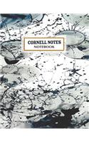 Cornell Notes Notebook: Pretty texture Cornell Note Paper Notebook. Cute Girly Large College Ruled Medium Lined Journal Note Taking System for School and University(girls, 