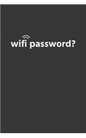 Wifi Password Notebook: Lined Journal, 120 Pages, 6 x 9, Affordable Gift Journal Matte Finish