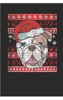 Ugly Christmas - Bulldog: Graph Paper Notebook - Christmas Gift for Kids, Women, Men Girls And Boys