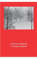christmas notebook 120 pages squared