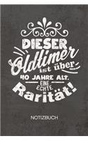 NOTIZBUCH A5 Dotted: Oldtimer Notizheft GEPUNKTET 120 Seiten - 40. Geburtstag Notizblock Baujahr 1969 Skizzenbuch - Geburtstagswünsche Geschenk für Geburtstagskind Gebur