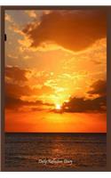 Daily Reflection Diary: Sunset View Gratitude Journal Appreciation Notebook for Women