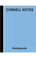 Cornell Notes Notebook: Note Taking Paper - Blue(3 Cornell Style Journal)