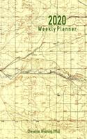 2020 Weekly Planner: Cheyenne, Wyoming (1914): Vintage Topo Map Cover