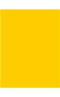 Sunflower Yellow 101 - Combo Lined & Blank Notebook: 101 Pages, 8.5 x 11, Medium Ruled, Journal, Soft Cover