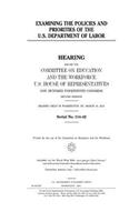 Examining the policies and priorities of the U.S. Department of Labor