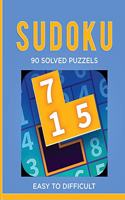 Sudoku 90 Solved Puzzels - Easy to Difficult