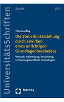 Die Steuerhinterziehung Durch Erwirken Eines Unrichtigen Grundlagenbescheides
