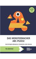 Das Monstermacher ABC-Puzzle - Buchstaben bemalen, schneiden und spielen