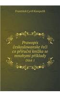 Prawopis českoslowanske řeči co příruční knizka se mnohymi příklady Dilek 1