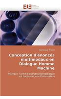 Conception d''énoncés Multimodaux En Dialogue Homme Machine