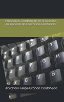 Emociones Académicas en el Discurso del Docente de Educación a Distancia