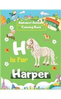 Alphabet Animals Coloring Book