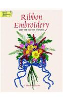 Ribbon Embroidery with 178 Iron-On Transfers