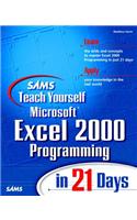 Sams Teach Yourself Excel 2000 Programming in 21 Days