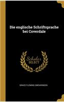 Die englische Schriftsprache bei Coverdale