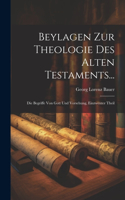 Beylagen Zur Theologie Des Alten Testaments...
