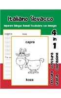 Italiano Slovacco Imparare Bilingue Animali Vocabolario con Immagini: Italian slovak dizionario per bambini delle elementari a1 a2 ba b2 c1 c2(Vocabolario Italiano Scuola Primaria Flash Cards)