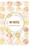 My Notes Important to Remember