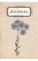 Vintage Floral Flower Botanical Journal Notebook