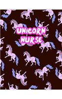 Unicorn Nurse: Cute Journal Notebook for Nursing Student and Practitioner with Large 8.5 x 11 Blank Ruled White Paper (Perfect for School, Medical, Clinical and Ho