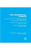 The Essential Comte (RLE Social Theory)